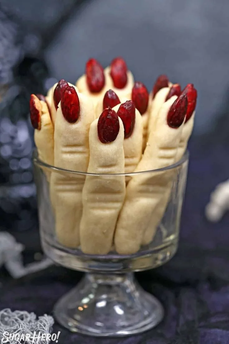 Spooky and delicious witch finger cookies for Halloween celebrations