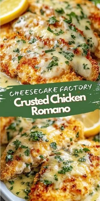 Crispy Chicken Romano recipe inspired by the Cheesecake Factory dish.