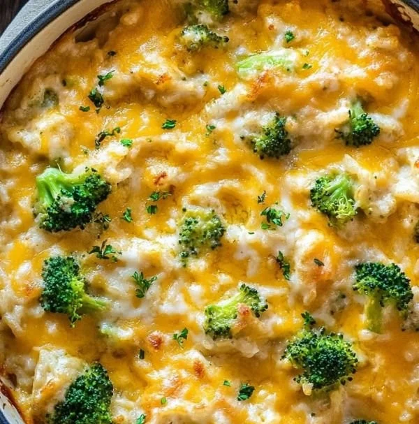 Chicken Broccoli Rice Cheese Casserole