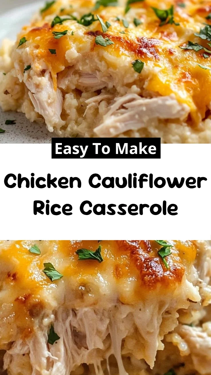 Chicken Cauliflower Rice Casserole