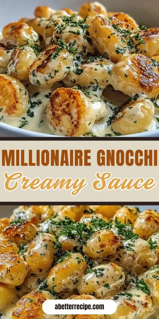 Cozy Millionaire Gnocchi with creamy sauce in a bowl, ready to serve.