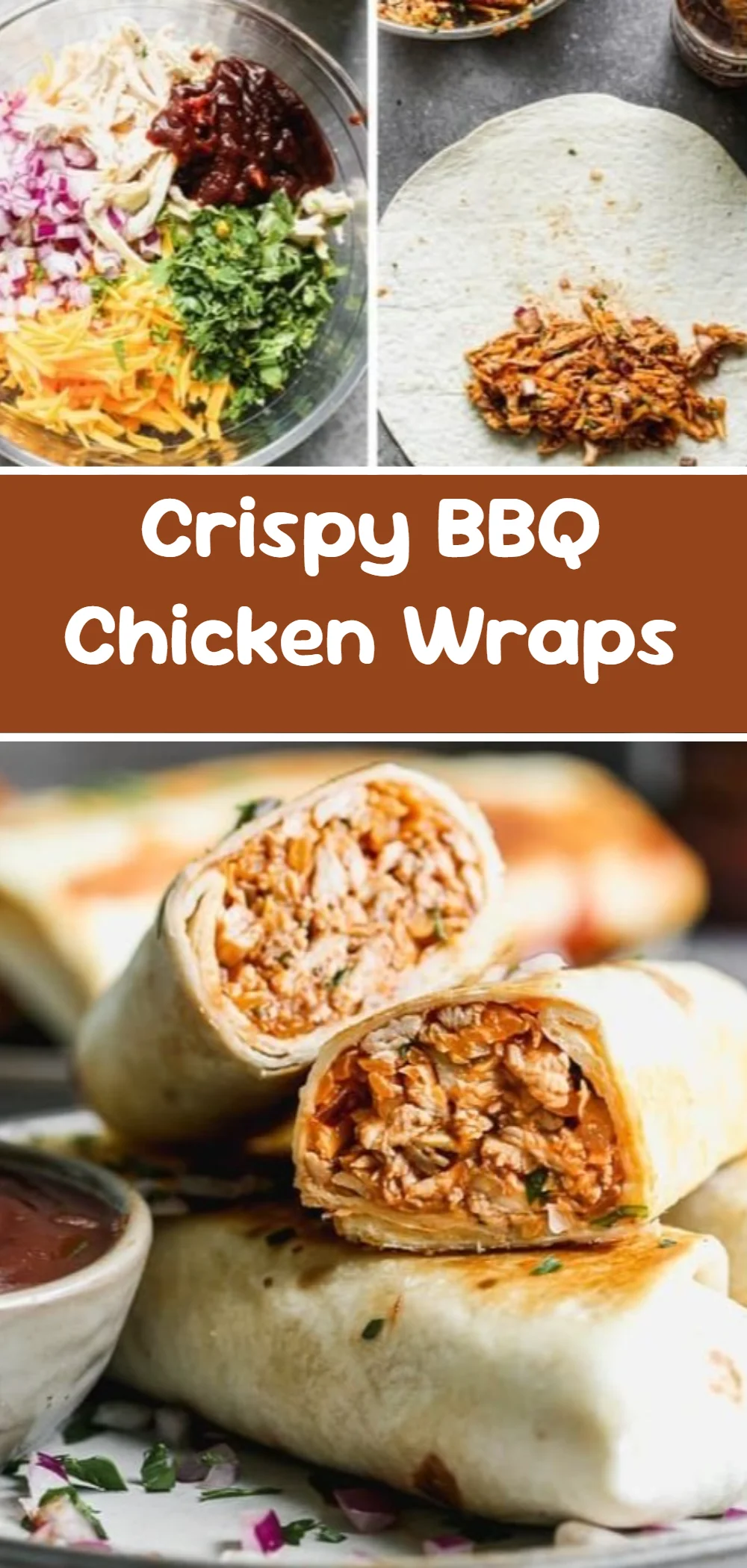Crispy BBQ Chicken Wraps
