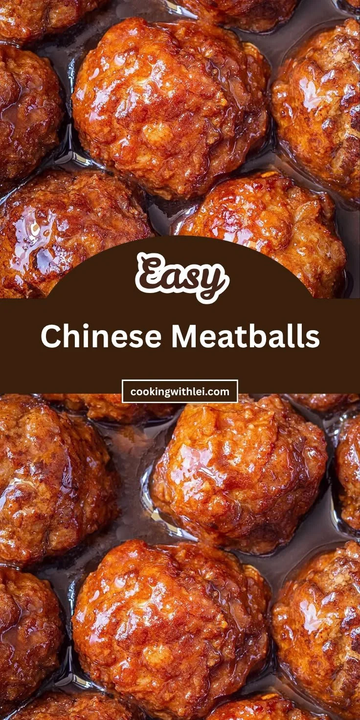 Delicious easy Chinese meatball dish made with ground pork