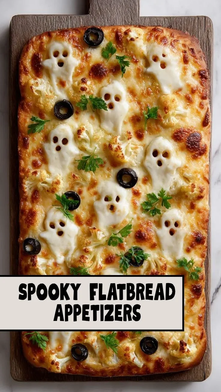 Easy Halloween food flatbread appetizers for festive gatherings
