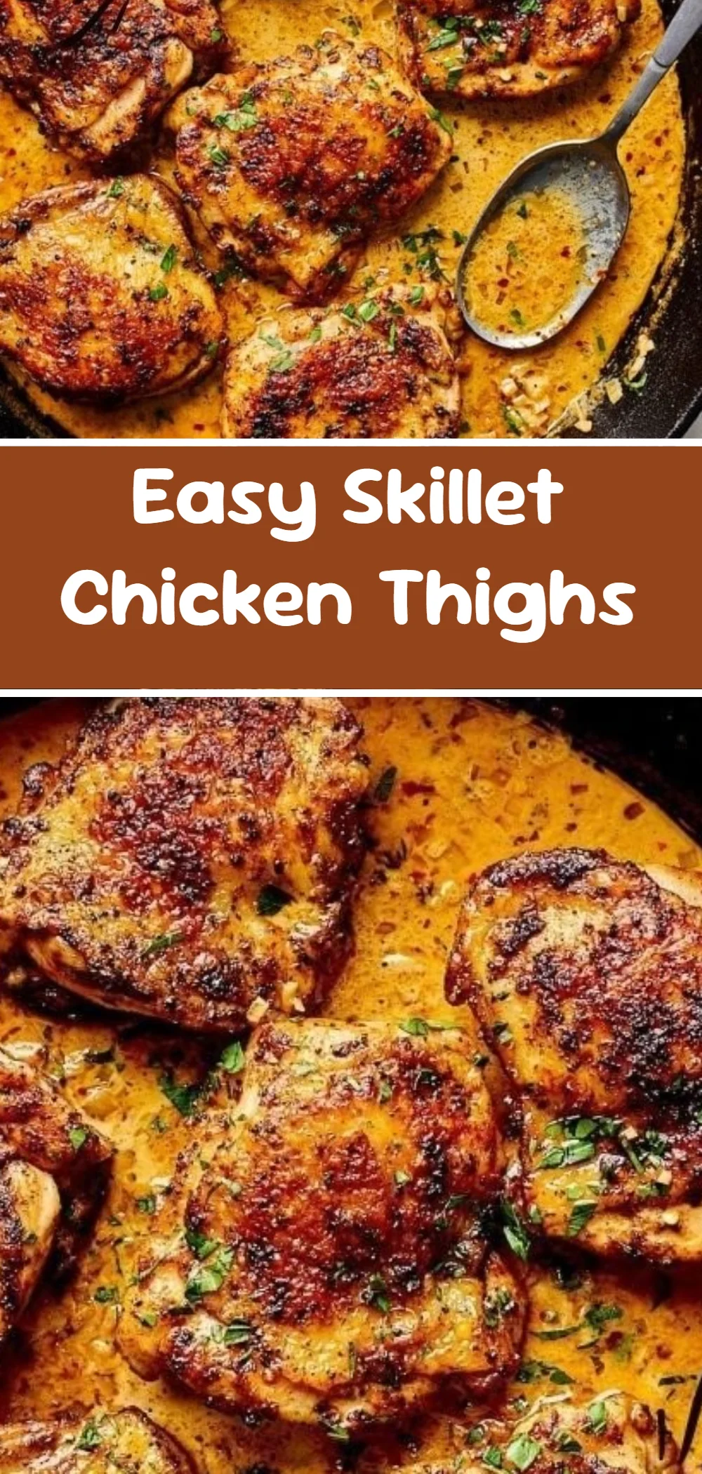 Easy Skillet Chicken Thighs