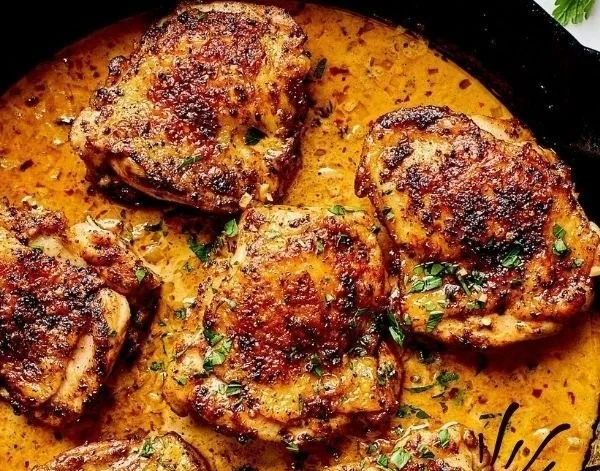 Easy Skillet Chicken Thighs