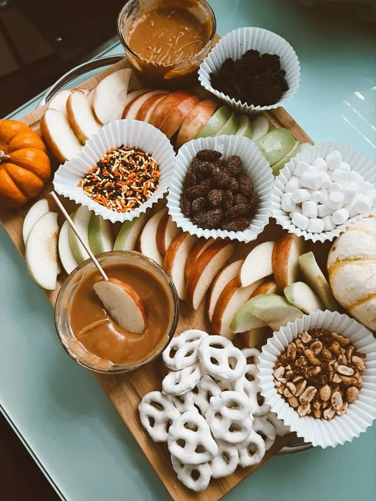 Fall Dessert Charcuterie featuring seasonal sweets and treats for gatherings