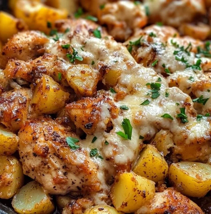 Garlic Parmesan Chicken and Potatoes
