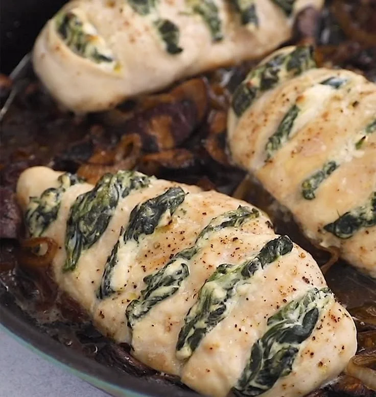 Goat Cheese & Spinach Stuffed Chicken Breast