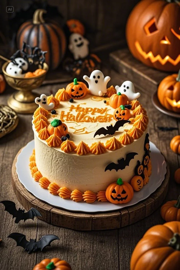 Delicious Halloween cake ideas decorated for spooky celebrations