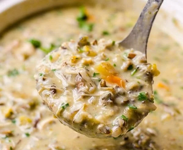 Healthy Chicken Wild Rice Soup (Video) (Stove, IP, Crockpot) - iFOODreal - Healthy Family Recipes