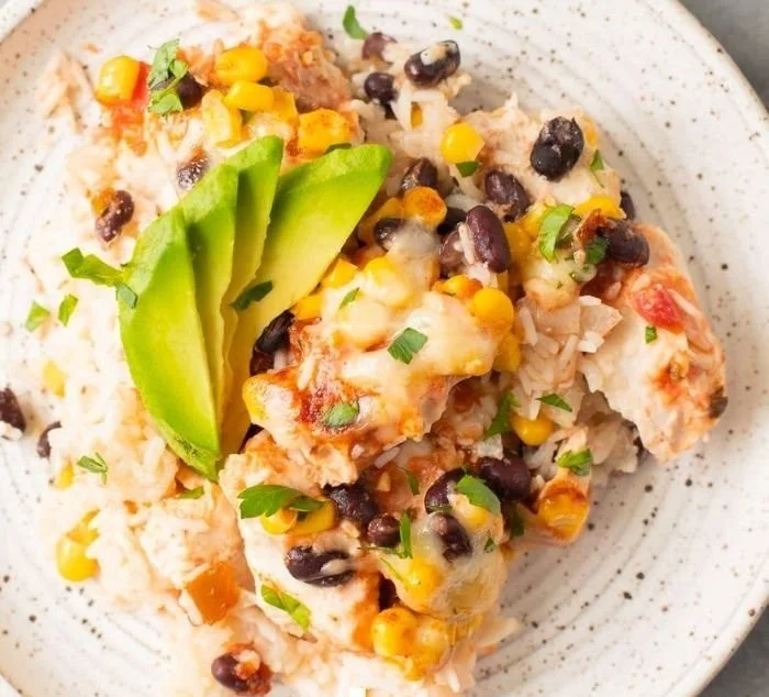 Healthy Southwest Chicken Casserole