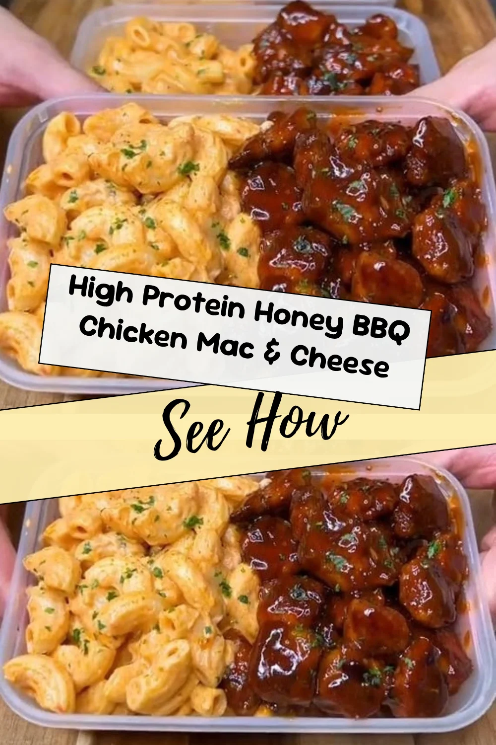 High Protein Honey BBQ Chicken Mac & Cheese