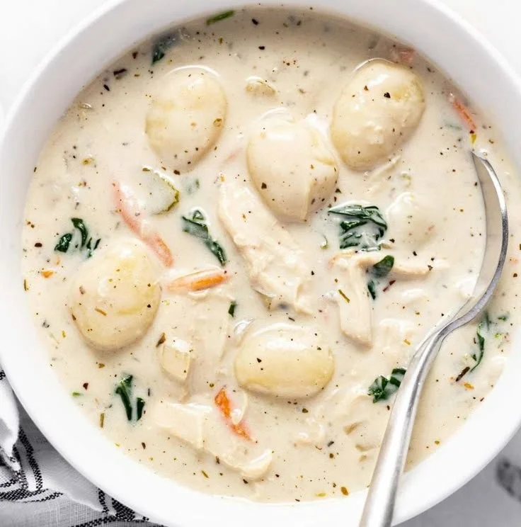 Homemade Chicken and Gnocchi Soup