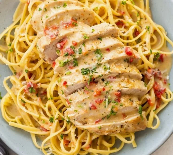 Delicious Instant Pot Creamy Italian Chicken recipe with rich sauce