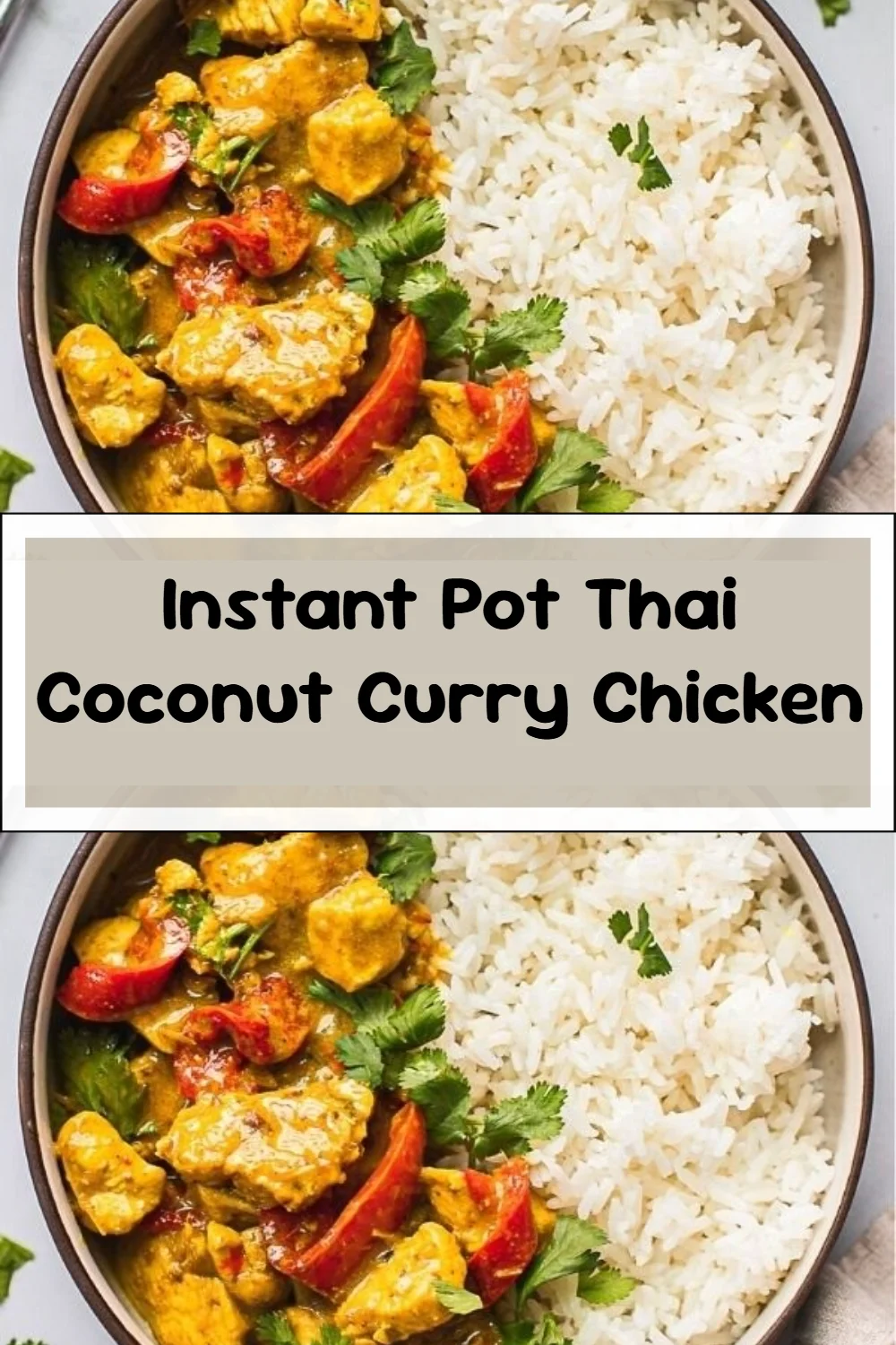 Instant Pot Thai Coconut Curry Chicken