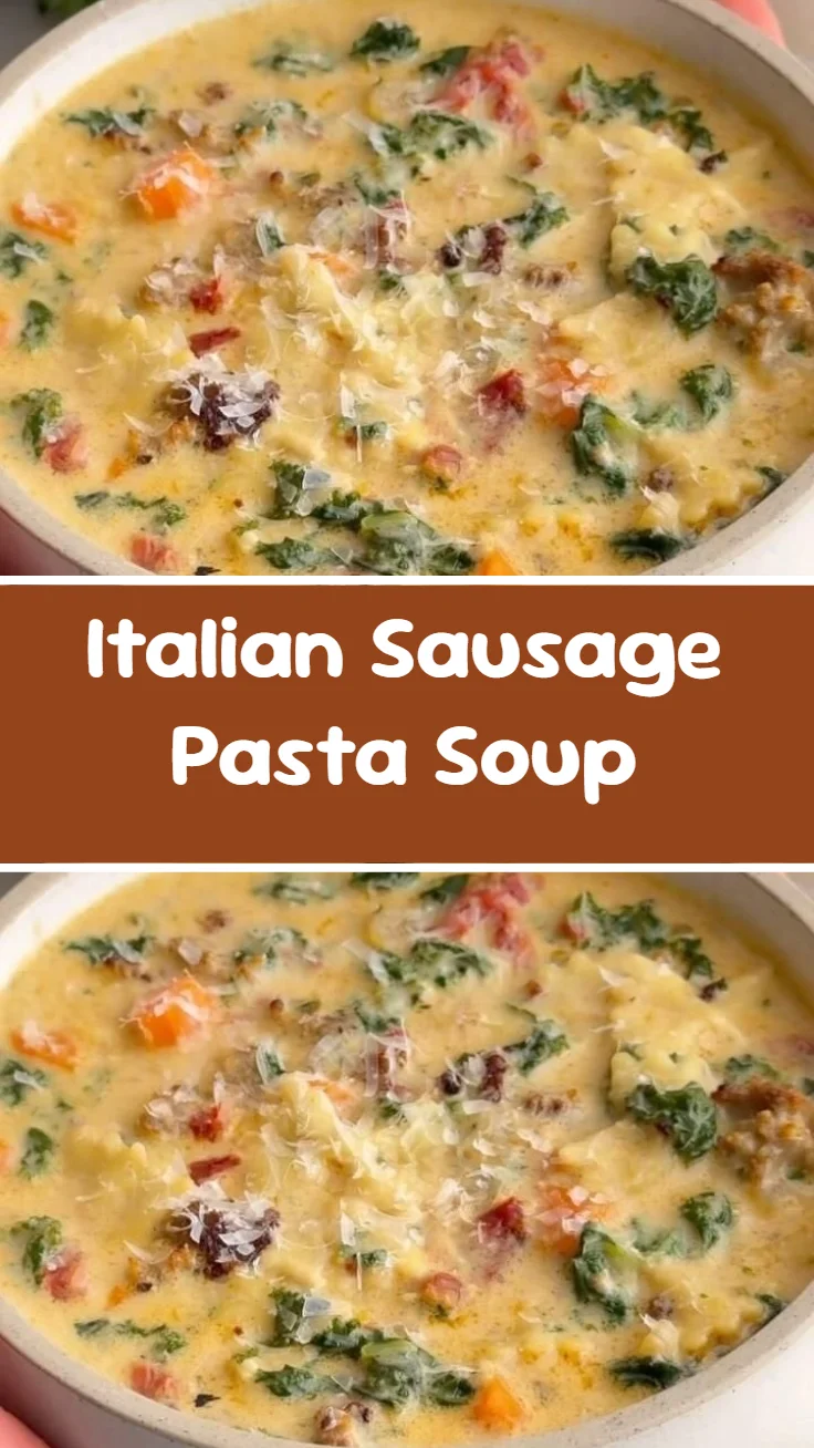 Italian Sausage Pasta Soup