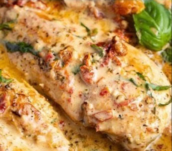 Delicious Marry Me Chicken recipe with creamy sauce and herbs