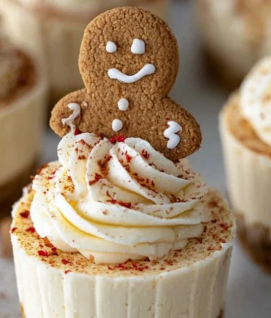 No-Bake Gingerbread Cheesecake Cups