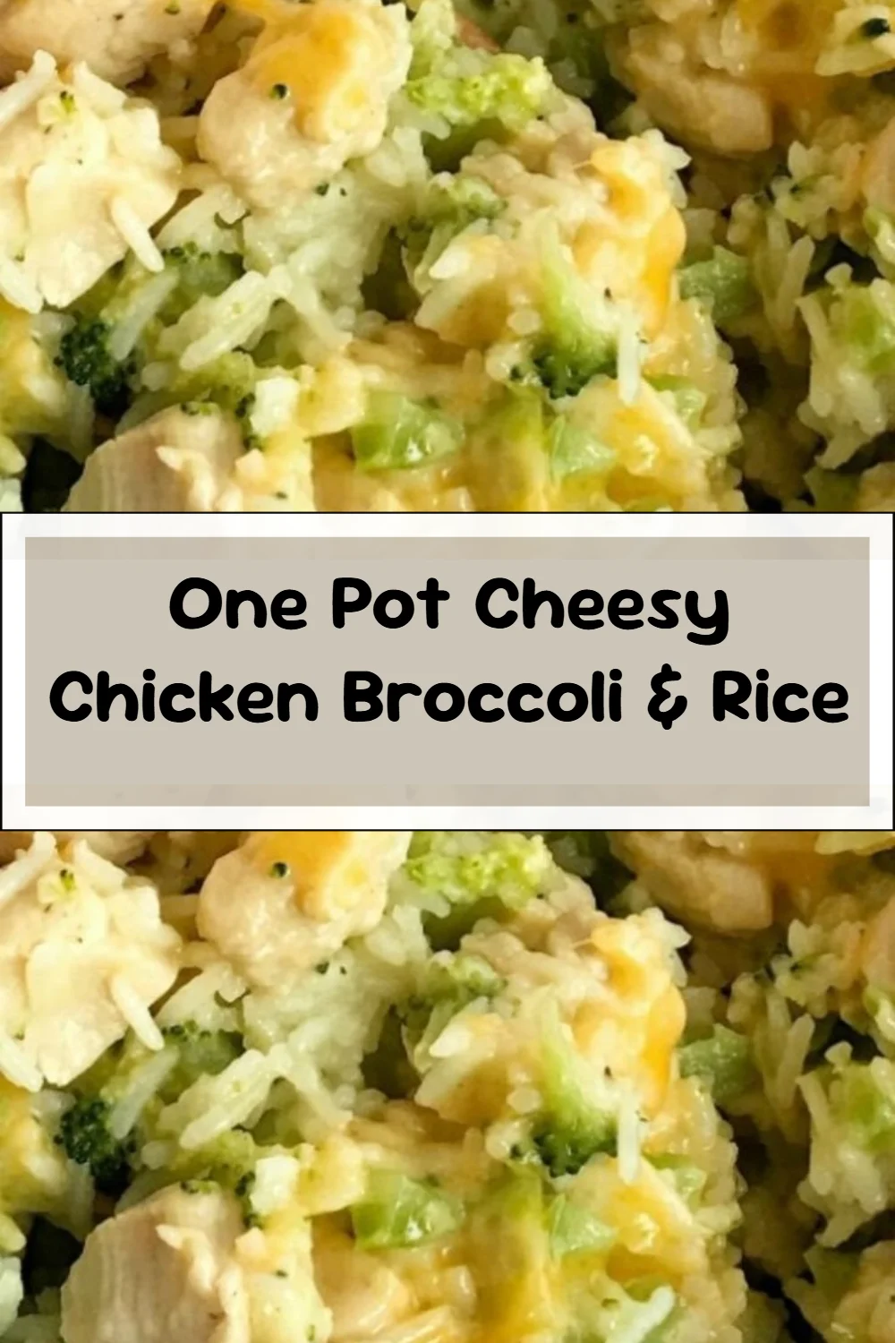 One Pot Cheesy Chicken Broccoli & Rice