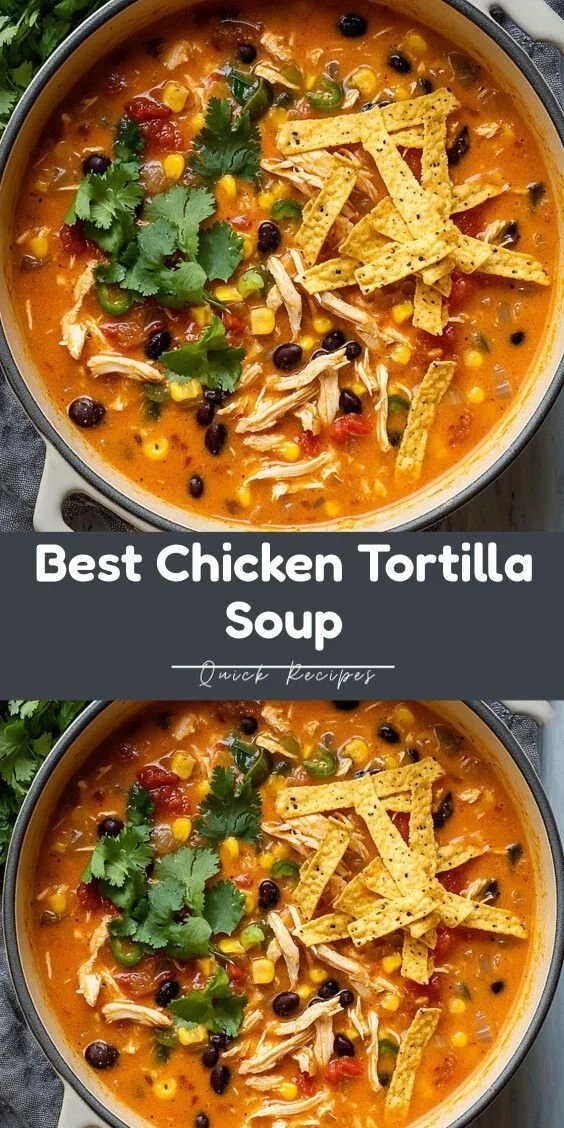 Delicious taco soup garnished with toppings for a quick and flavorful meal.