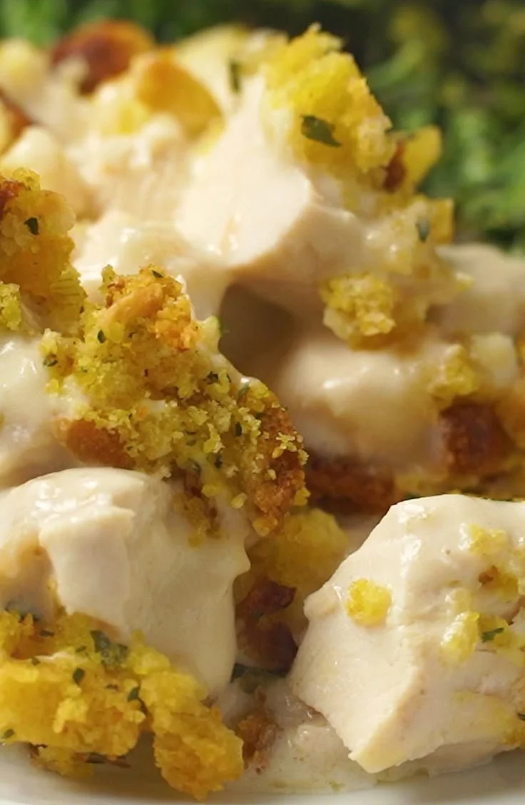 Delicious Yum Yum Chicken ready to be served with vibrant garnish