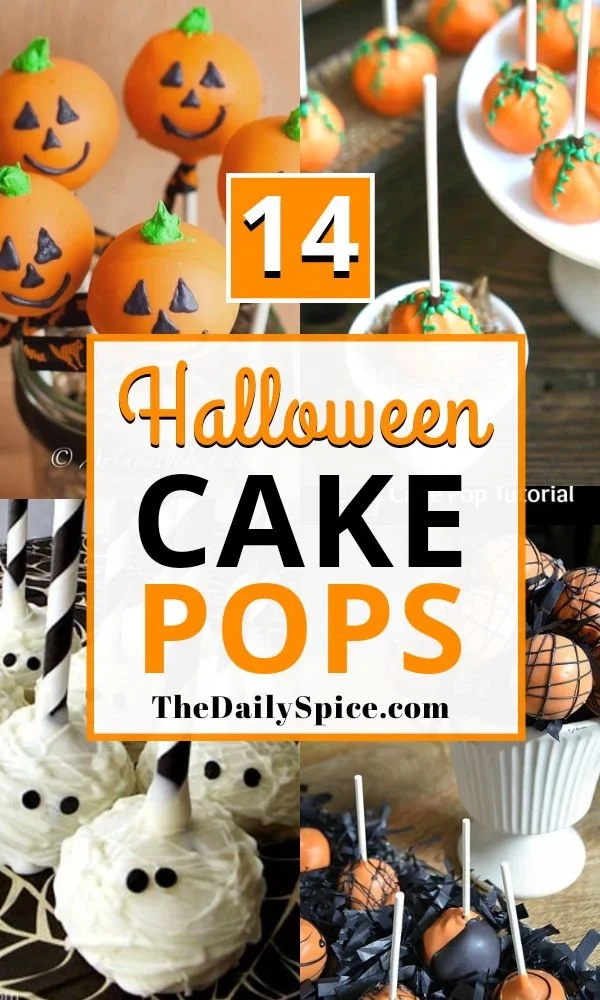 Spooky Halloween Cake Pops decorated for a festive celebration