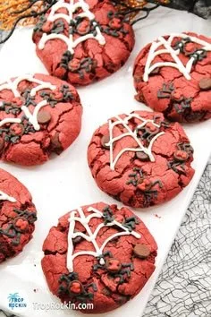 Colorful Halloween cookies decorated for festivities with spooky designs.