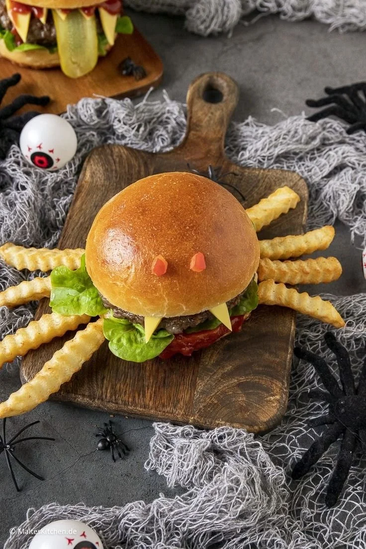 Creative Halloween burgers for spooky parties and festive celebrations